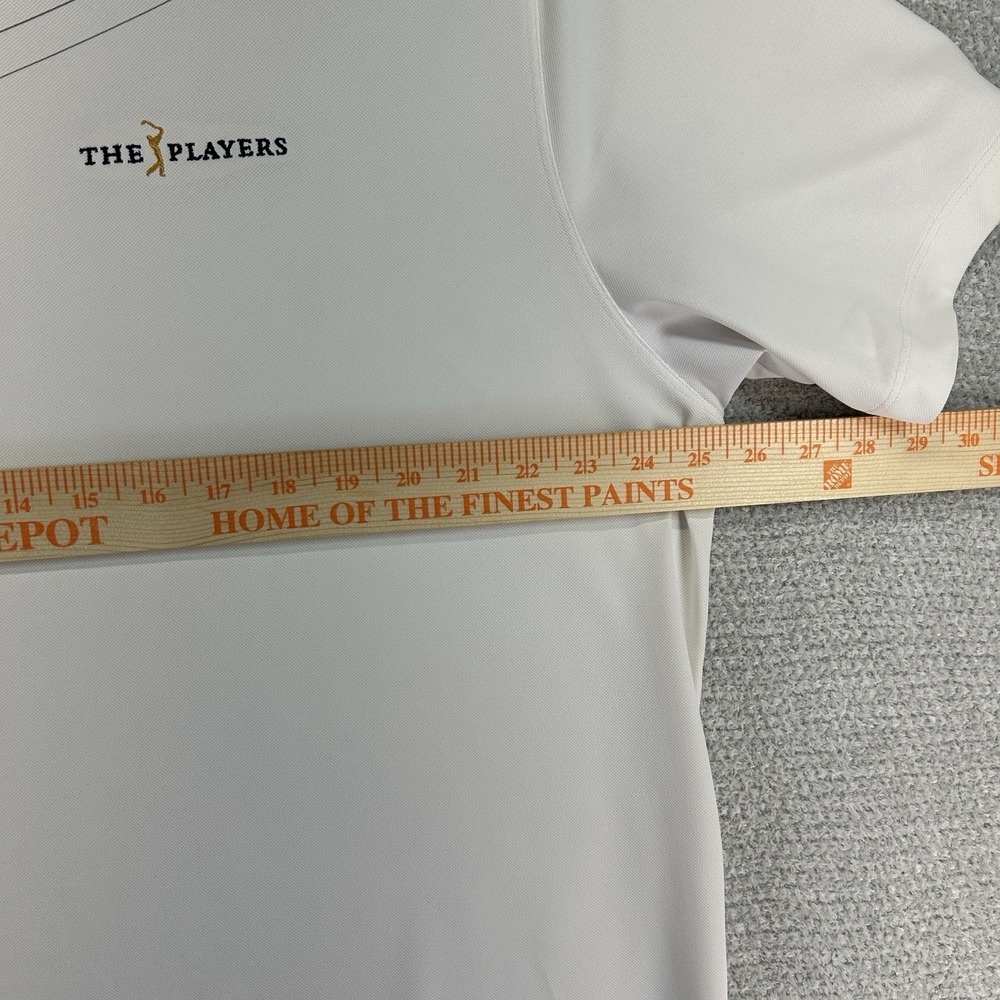 Nike Polo Shirt Mens XL White Striped TPC Sawgrass Players Championship Golf - Picture 14 of 16